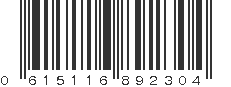 UPC 615116892304