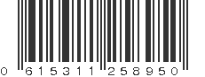 UPC 615311258950