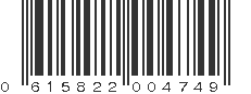 UPC 615822004749