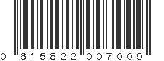 UPC 615822007009