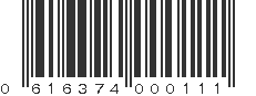 UPC 616374000111