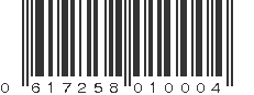 UPC 617258010004