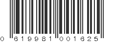 UPC 619981001625