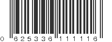 UPC 625336111116