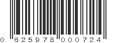 UPC 625978000724