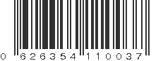 UPC 626354110037