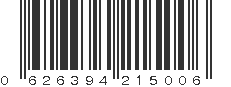 UPC 626394215006