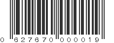 UPC 627670000019