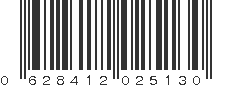 UPC 628412025130