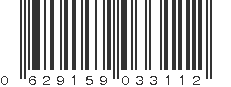 UPC 629159033112