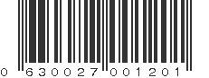 UPC 630027001201