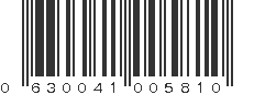 UPC 630041005810