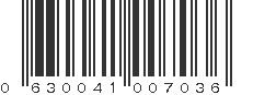 UPC 630041007036