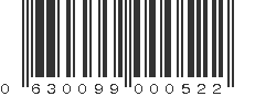 UPC 630099000522