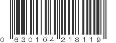 UPC 630104218119