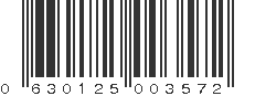 UPC 630125003572