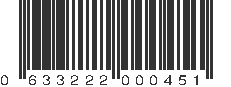 UPC 633222000451