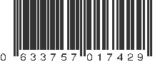 UPC 633757017429