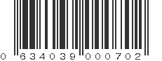 UPC 634039000702