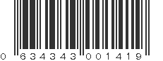 UPC 634343001419