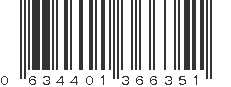 UPC 634401366351