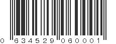 UPC 634529060001