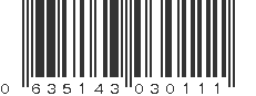 UPC 635143030111