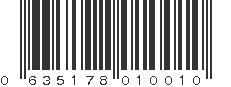 UPC 635178010010