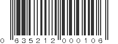 UPC 635212000106