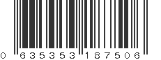 UPC 635353187506