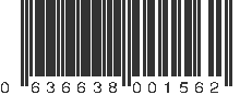 UPC 636638001562