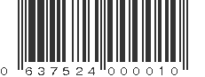 UPC 637524000010