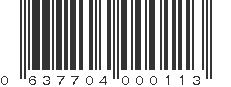 UPC 637704000113