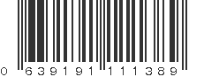 UPC 639191111389