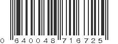 UPC 640048716725