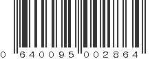 UPC 640095002864