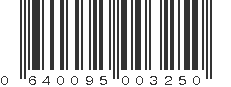 UPC 640095003250