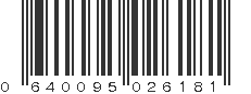 UPC 640095026181