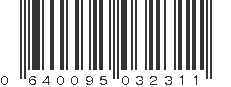 UPC 640095032311