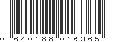 UPC 640188016365