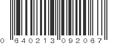 UPC 640213092067