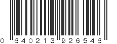 UPC 640213926546