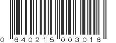 UPC 640215003016
