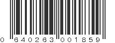 UPC 640263001859