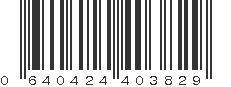 UPC 640424403829