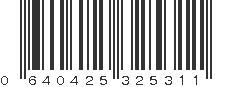 UPC 640425325311