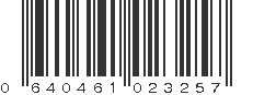 UPC 640461023257