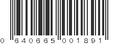 UPC 640665001891