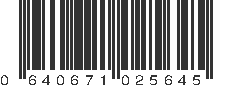 UPC 640671025645