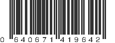 UPC 640671419642